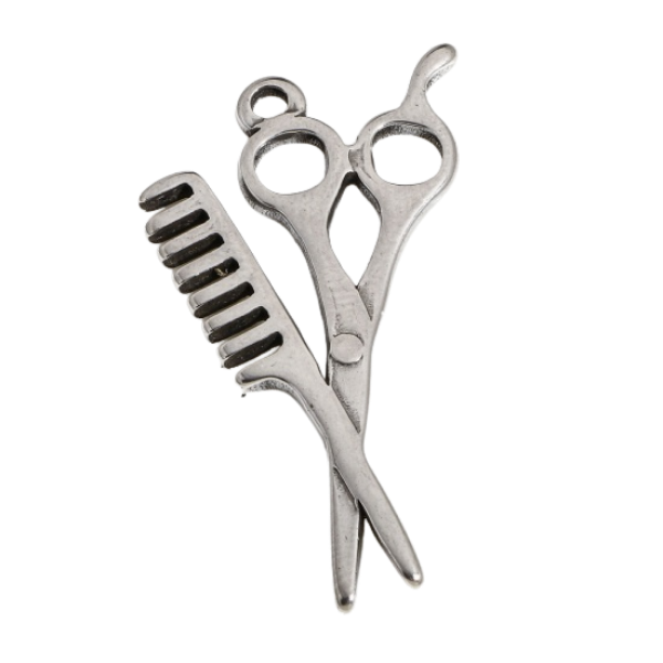 Cosmetology Silver 33x21mm