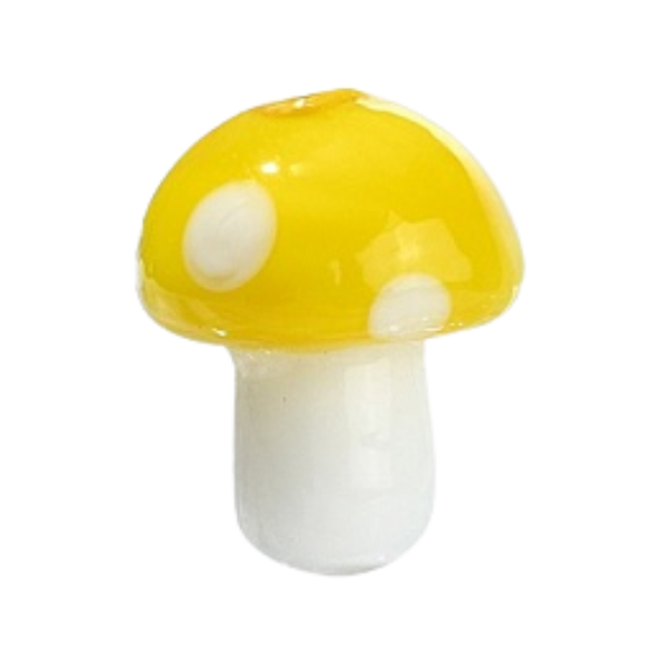 Yellow Mushroom 12x14mm