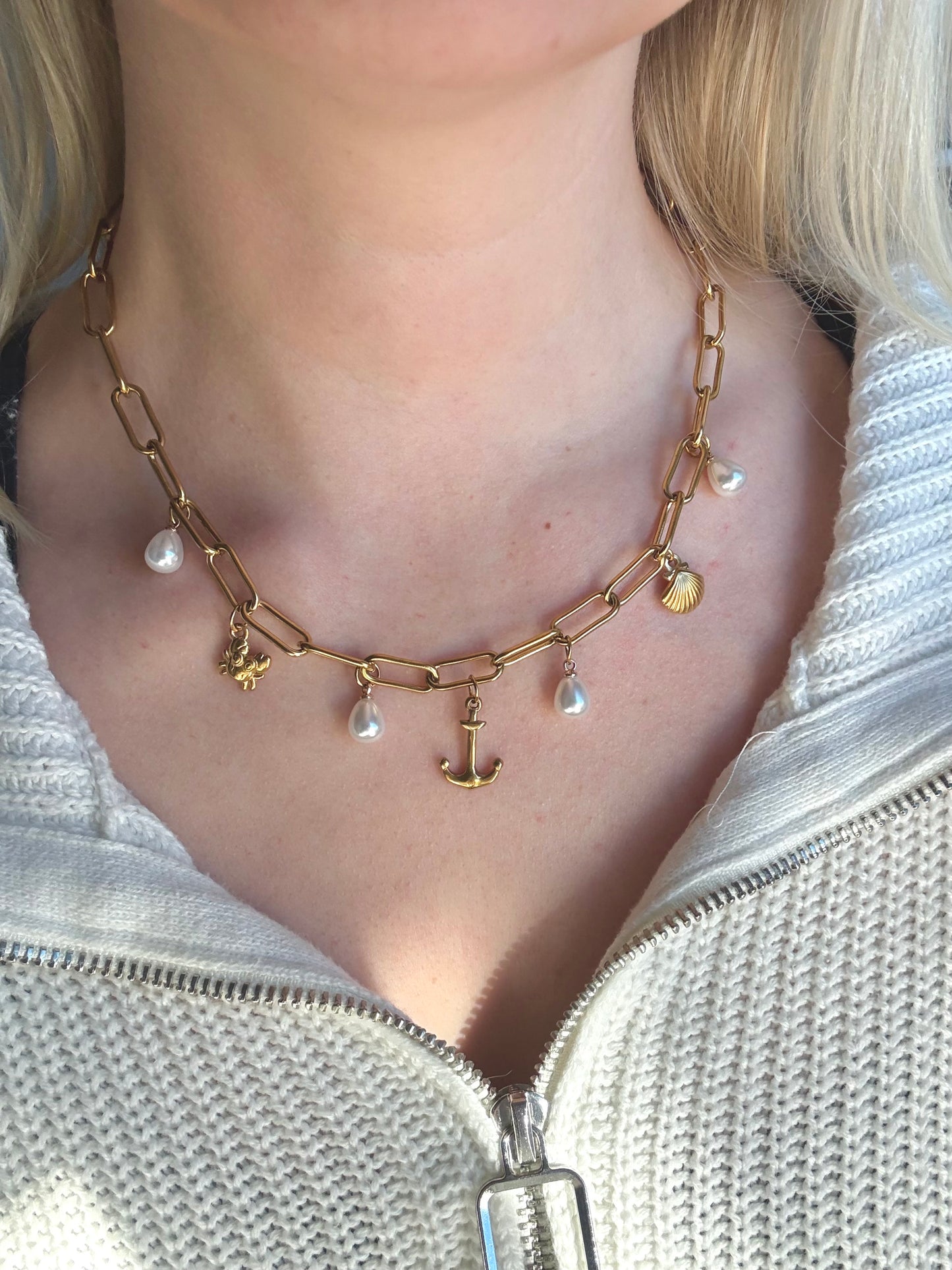 XL Paperclip Necklace (Gold only)