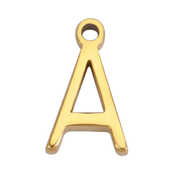"A" Gold 8x4mm