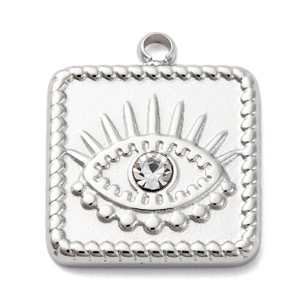 Evil Eye Silver 15x13mm