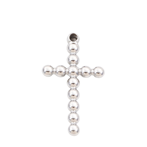 bubble cross silver