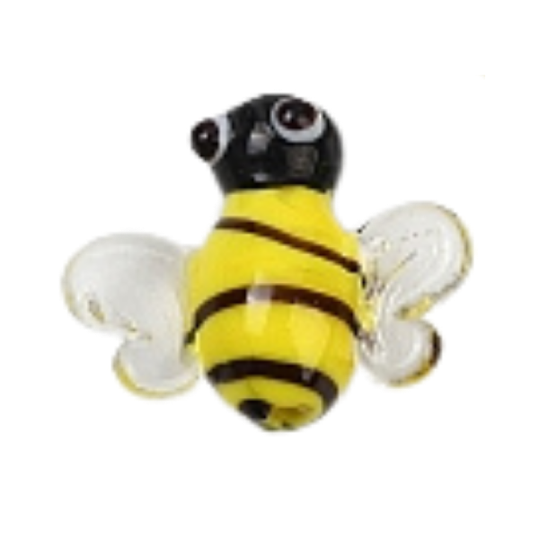 Glass bee charm