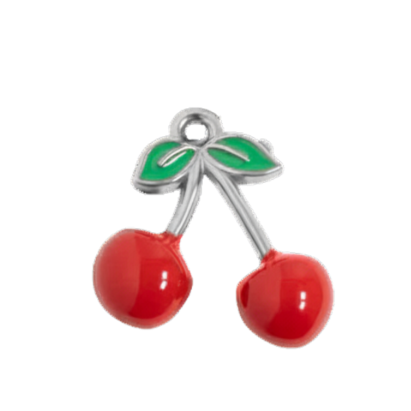 cherry charm silver