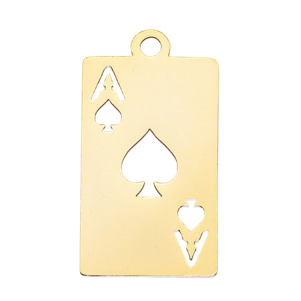 Cutout Card Gold 19x10mm