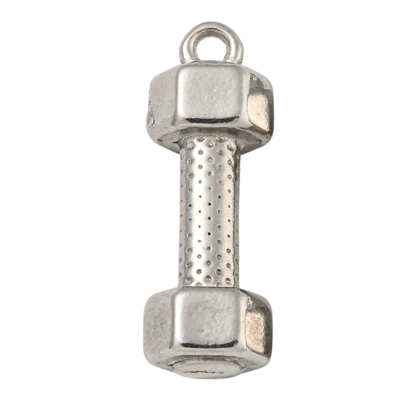 dumbbell silver