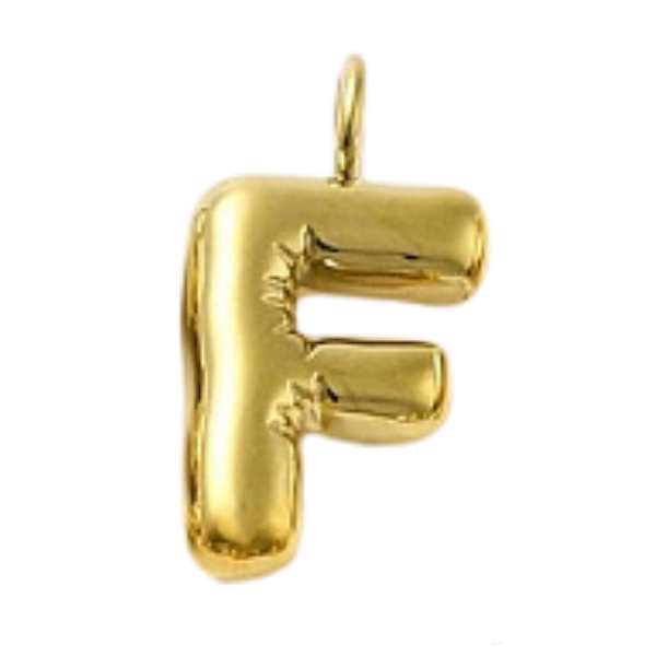 "F" Gold Bubble