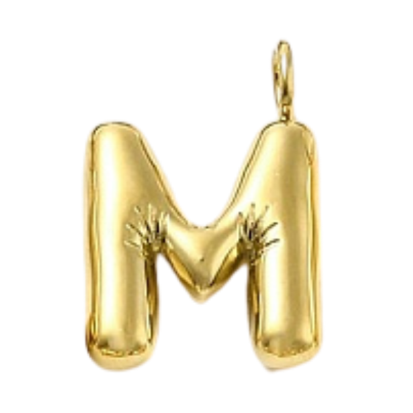 "M" Gold Bubble