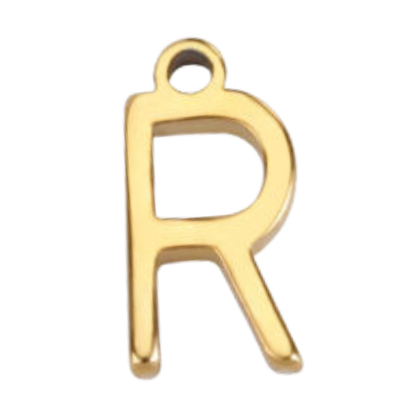 "R" Gold Print