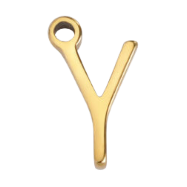 "Y" Gold Print