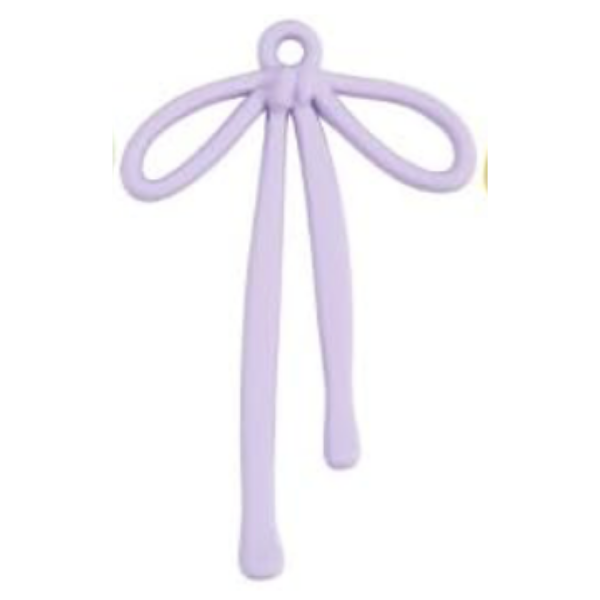 Purple Bow 32x20mm