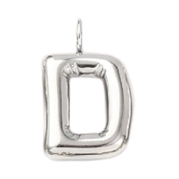 "D" Silver Bubble