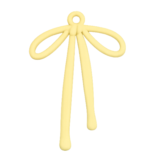 yellow bow charm