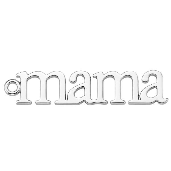 "Mama" Silver 32x8mm