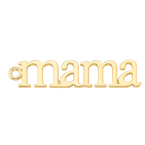 "Mama" Gold 32x8mm