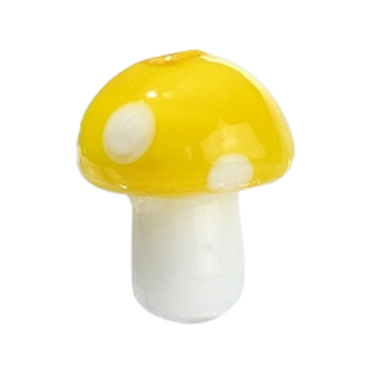 Yellow Mushroom 12x14mm