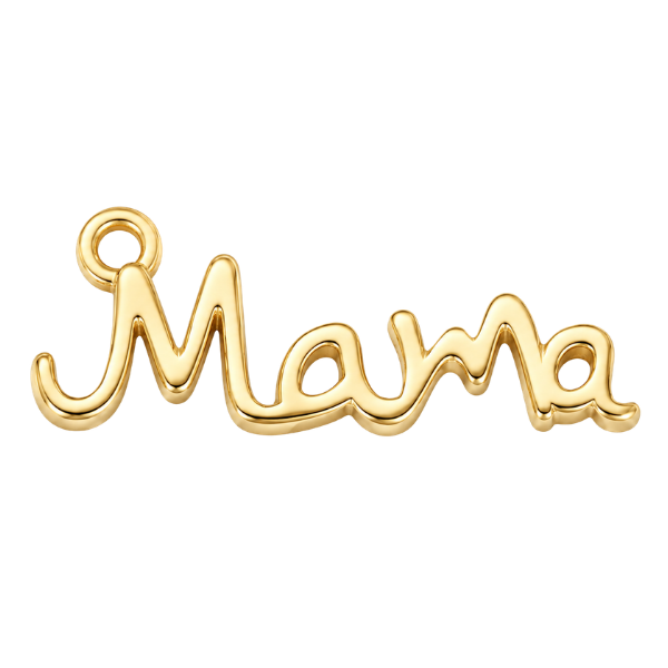 Mama Cursive Gold 22x8mm