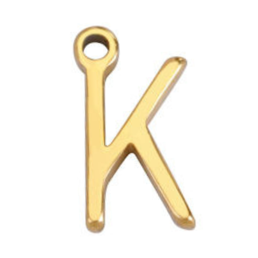 "K" Gold 8x4mm