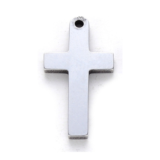 Cross Silver 20x10mm