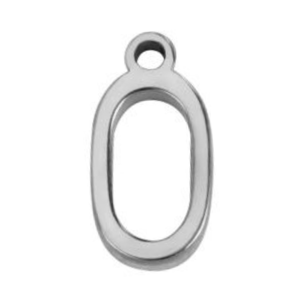 "O" Silver 8x4mm