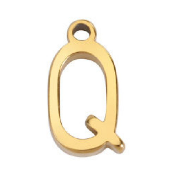 "Q" Gold 8x4mm