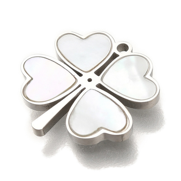 Clover Silver 14x14mm