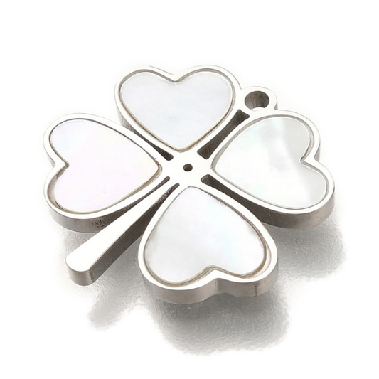 Clover Silver 14x14mm