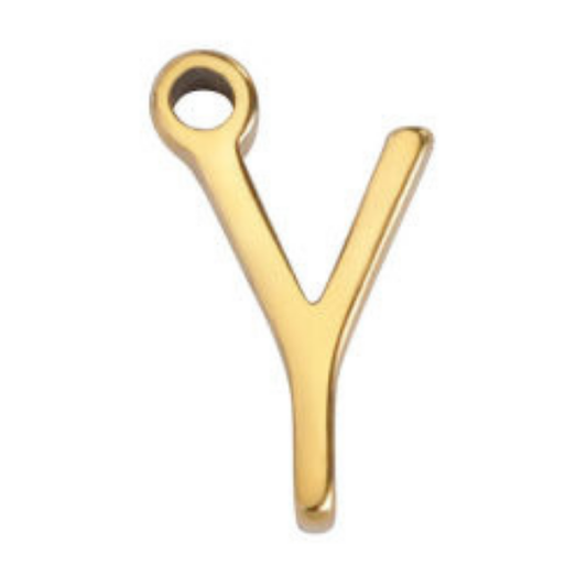 "Y" Gold 8x4mm