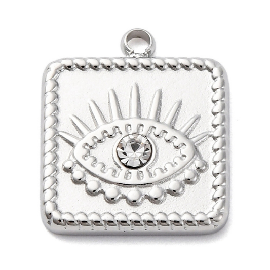 Evil Eye Silver 15x13mm