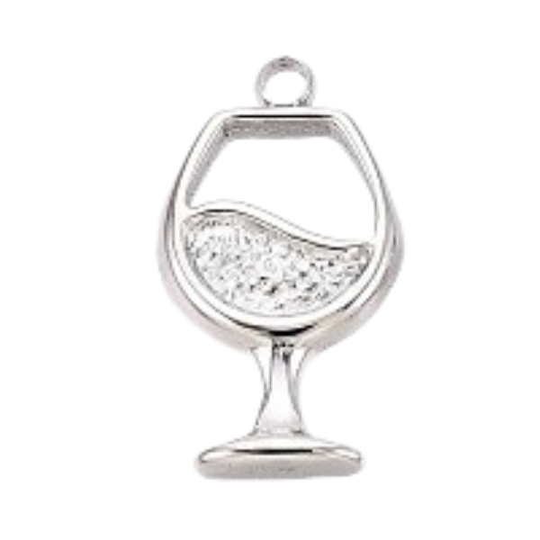 Wine Glass Silver 14x7mm