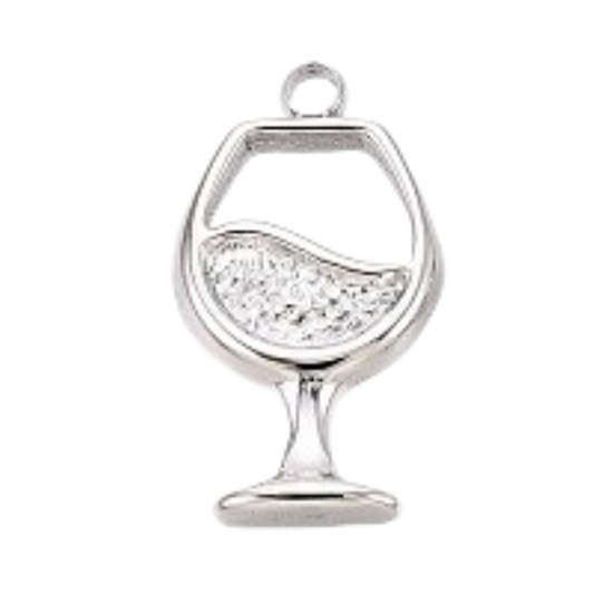 Wine Glass Silver 14x7mm