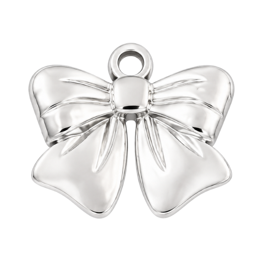 Bow Silver 13x14mm