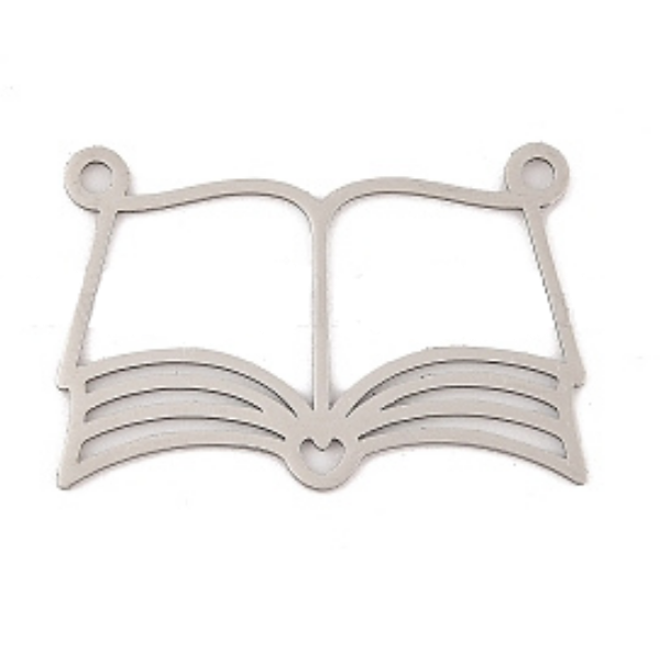 Book Silver 22x34mm