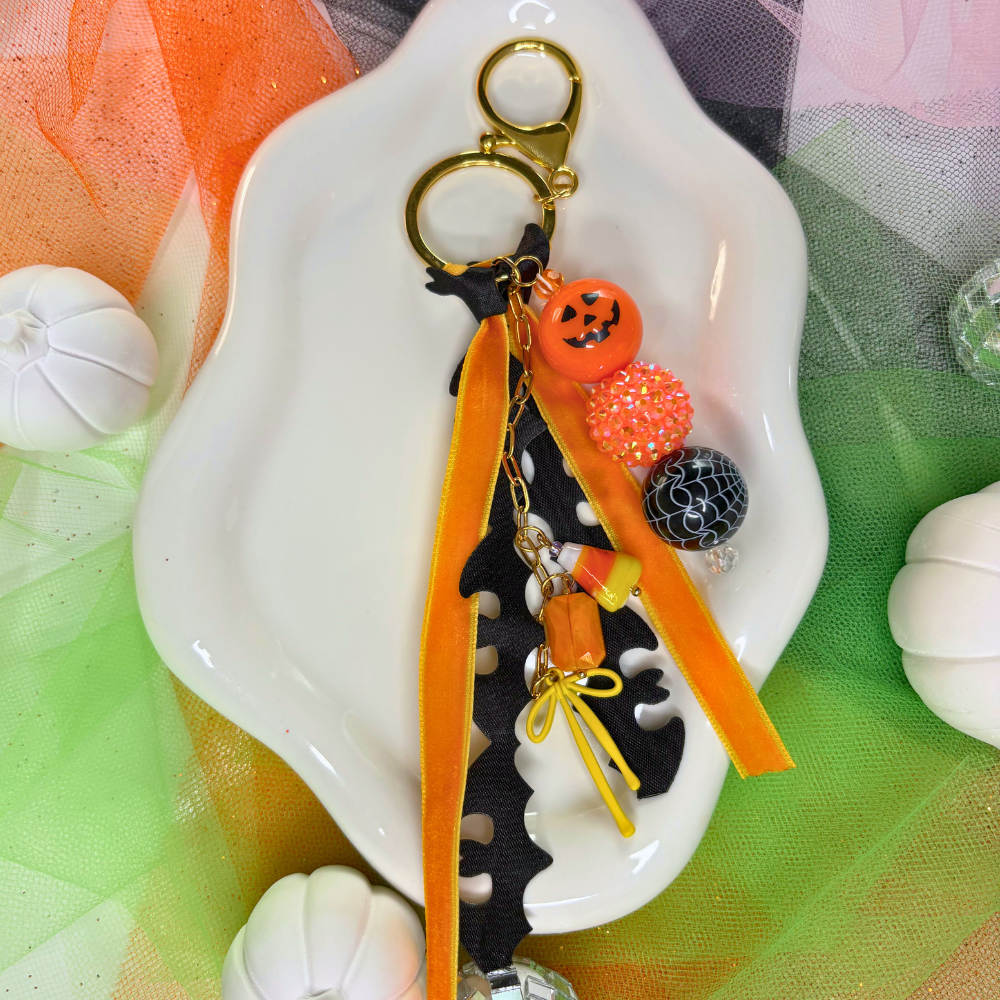 Pumpkin Party Purse Charm