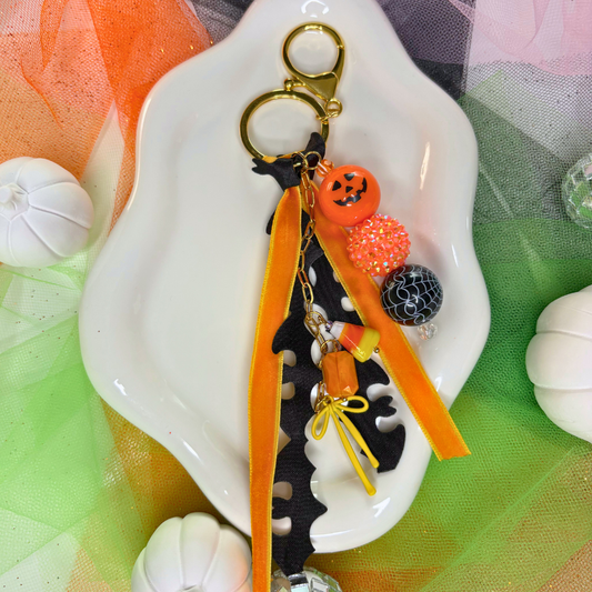 Pumpkin Party Purse Charm