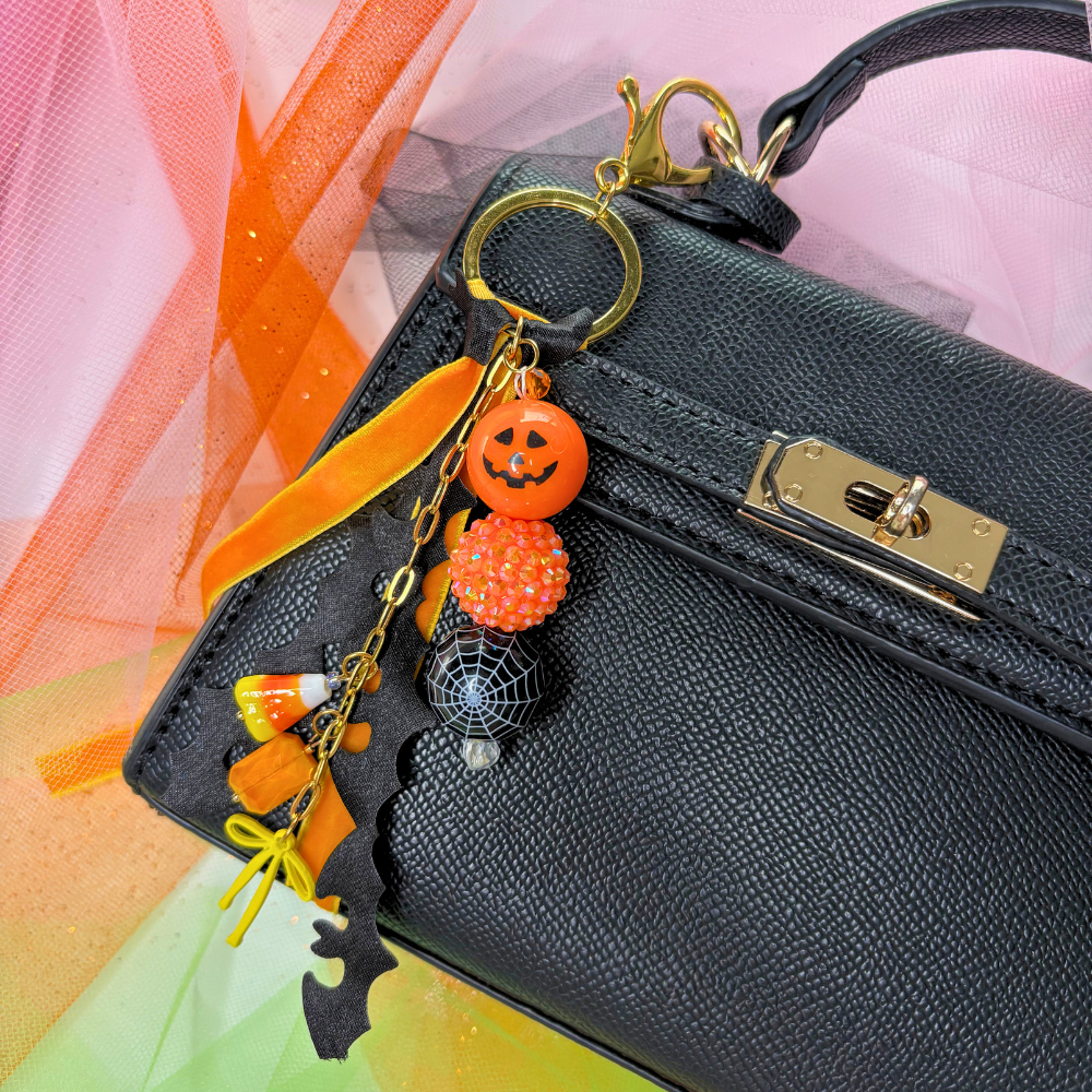 Pumpkin Party Purse Charm