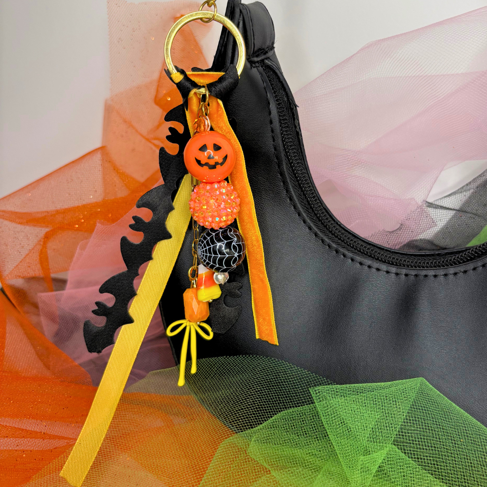 Pumpkin Party Purse Charm