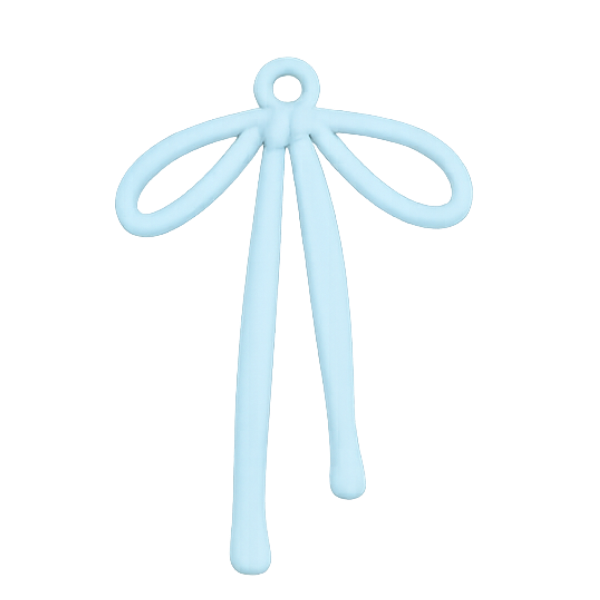 blue bow charm