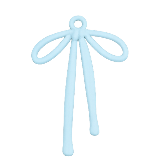 blue bow charm