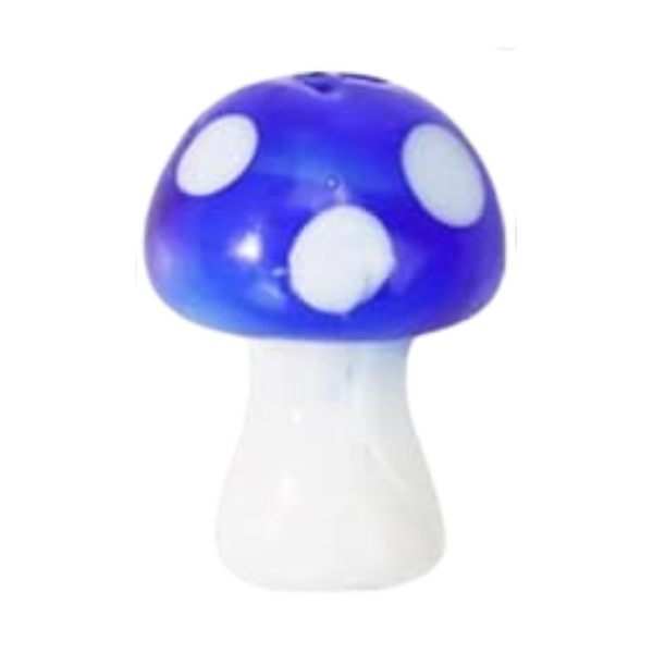 blue mushroom charm