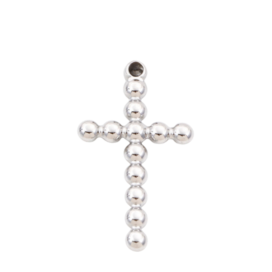 bubble cross silver
