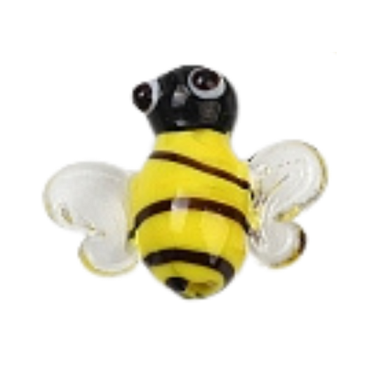 Glass bee charm
