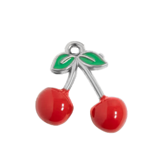cherry charm silver