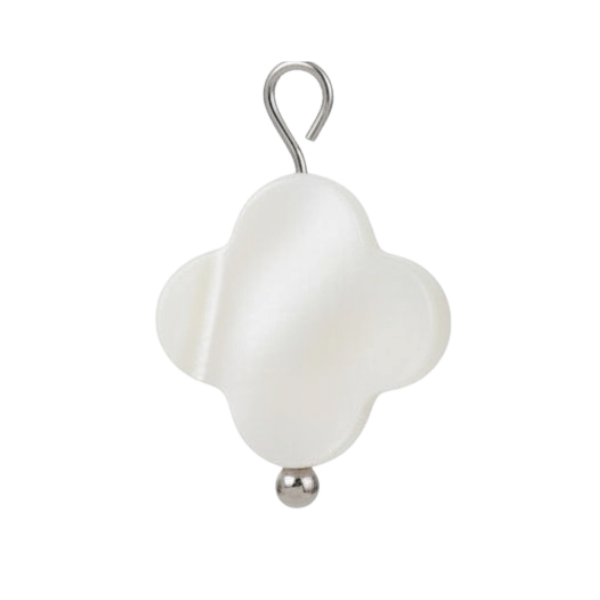clover pendant silver