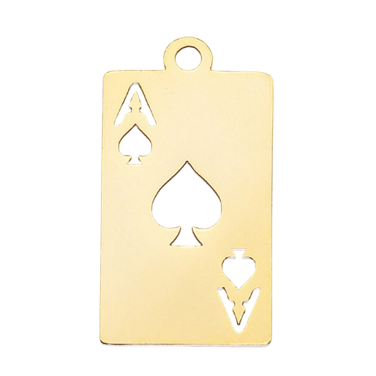 Cutout Card Gold 19x10mm