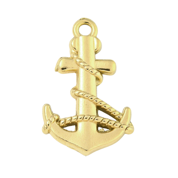 gold anchor charm