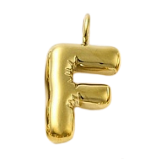 "F" Gold Bubble