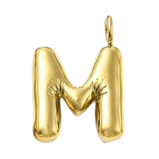"M" Gold Bubble