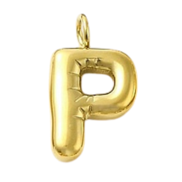 "P" Gold Bubble