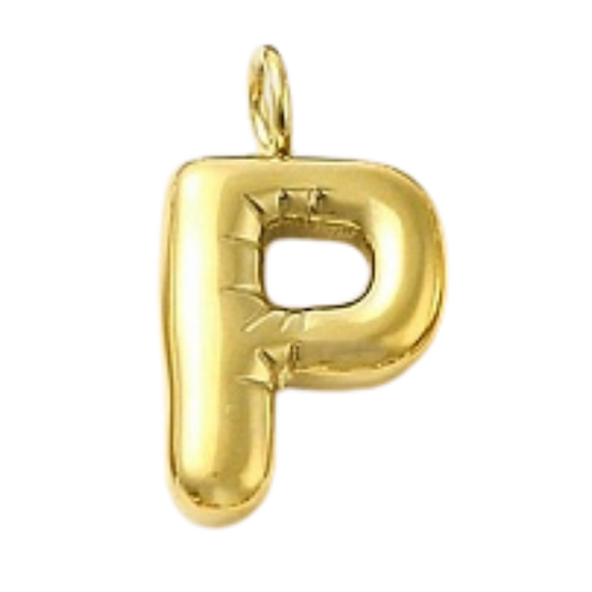 "P" Gold Bubble
